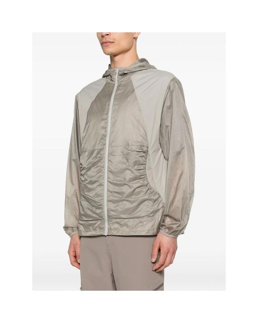 Hiking Patrol Gray Orbit Lt Hooded Panelled Jacket for men