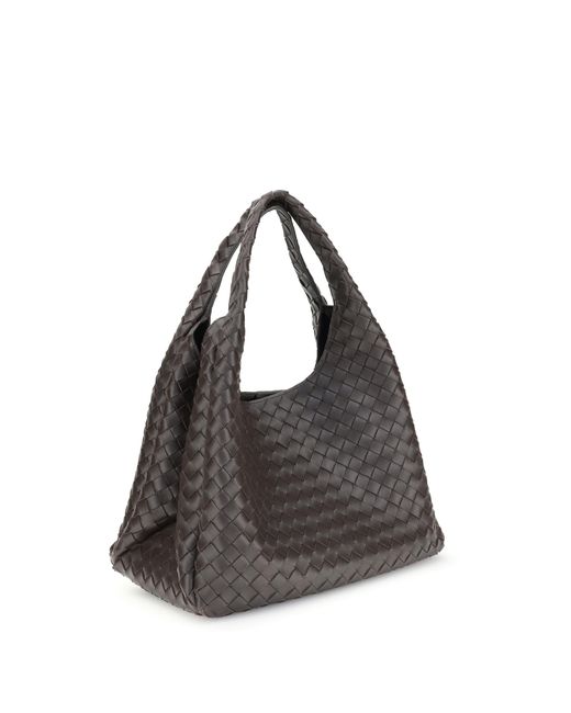 Bottega Veneta Black Shoulder Bag Campana Large Lambskin