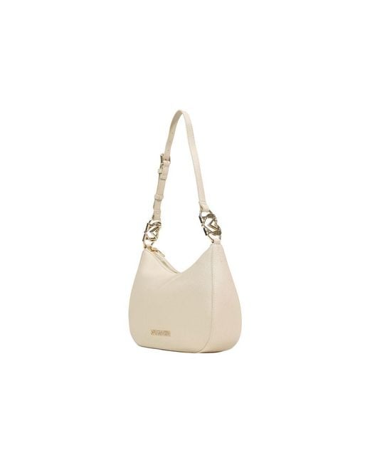Love Moschino White Beige Polyethylene Handbag