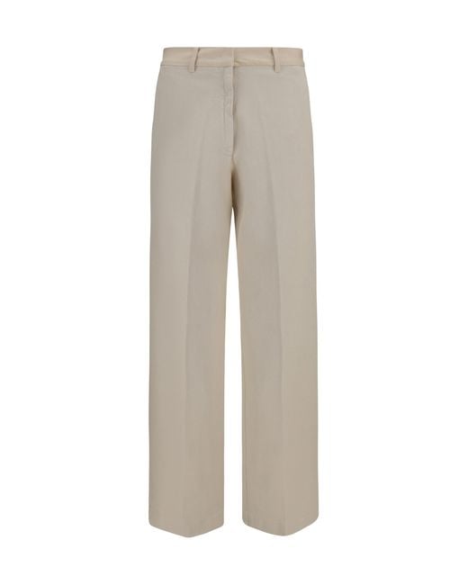 Forte_forte Gray Chino Pants Cotton