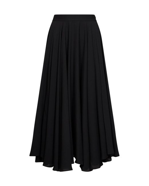 Blanca Vita Black Skirt Ganza Double Georgette Polyester