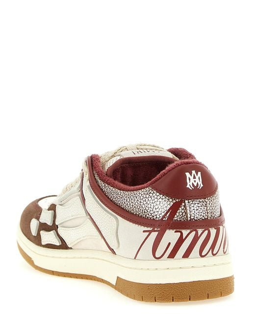 Amiri White 'Xl Skel Top Low' Sneakers for men