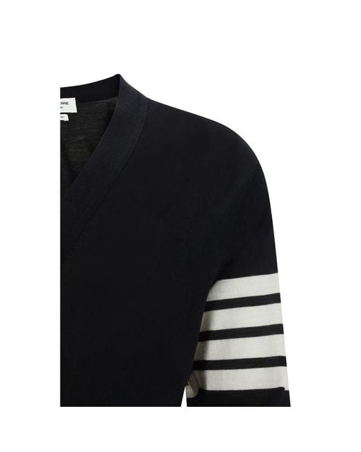 Thom Browne Black Cardigan for men