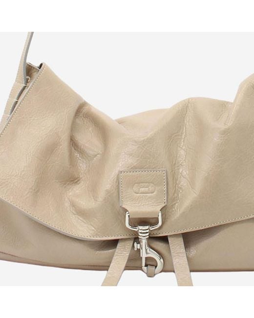 RADICA STUDIO Natural Shoulder Bag La Bisaccia Leather