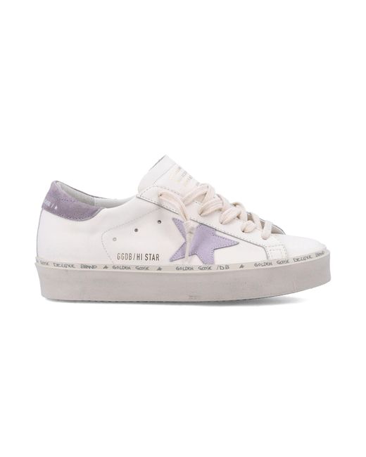 Golden Goose Deluxe Brand White Low-Top Sneakers With Suede Star Detail