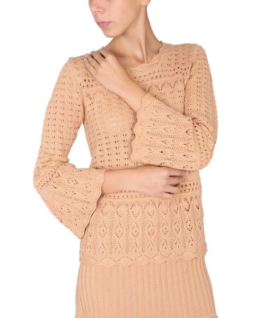 Boutique Moschino Natural Wool Blend Sweater