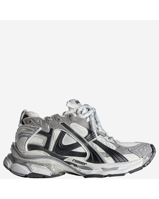 Balenciaga Metallic Sneakers Runner Polyurethane Trainers