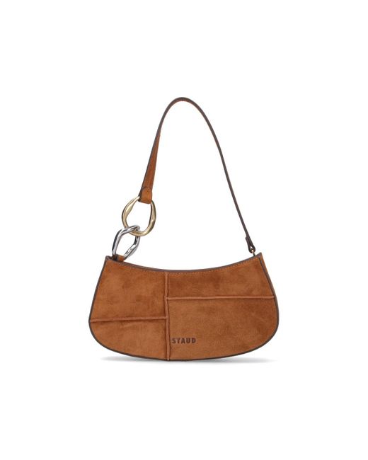 Staud White Ollie Shoulder Bag