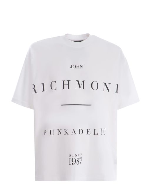 RICHMOND White T-Shirt Since1987 Made Of Cotton for men