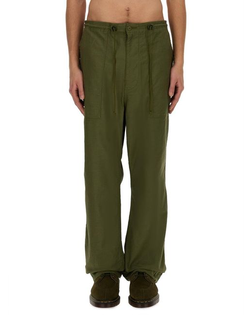 Needles Green Pants With Elastic for men