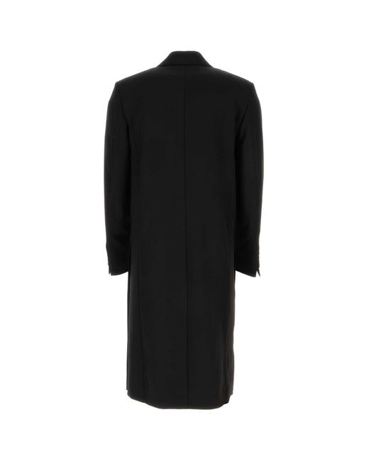 AMI Black Ami Coats for men