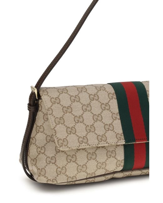 Gucci Brown Shoulder Bag Madison Coated Gg Fabric Handbags