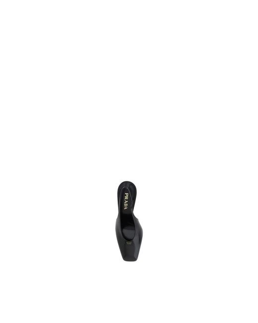 Prada Black Calf Leather Pumps
