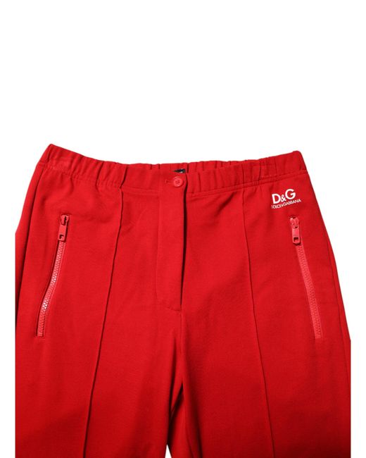 Dolce & Gabbana Red Slim Fit Pants for men