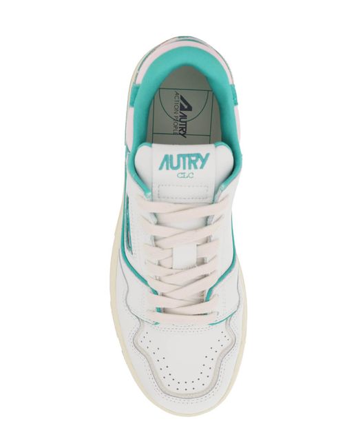 Autry Blue Leather Clc Sneakers