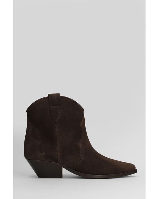 Isabel Marant Multicolor Dewina Texan Ankle Boots