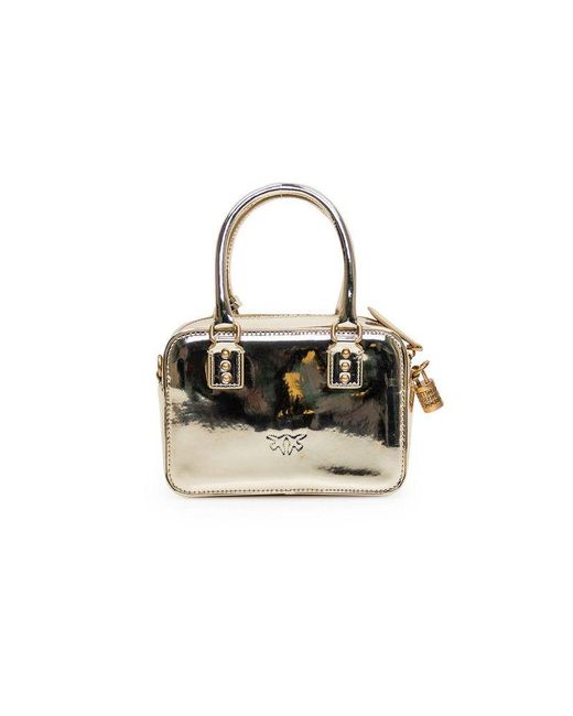 Pinko Metallic Handbag Polyurethane Bags Handbags