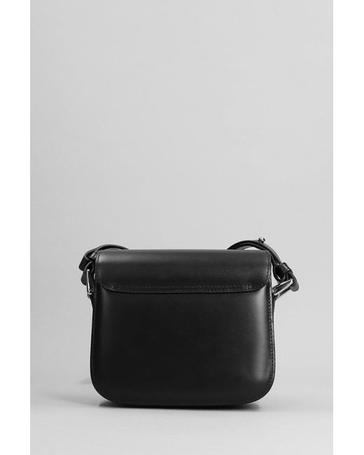 A.P.C. Grace Mini Shoulder Bag In Black Leather | Lyst