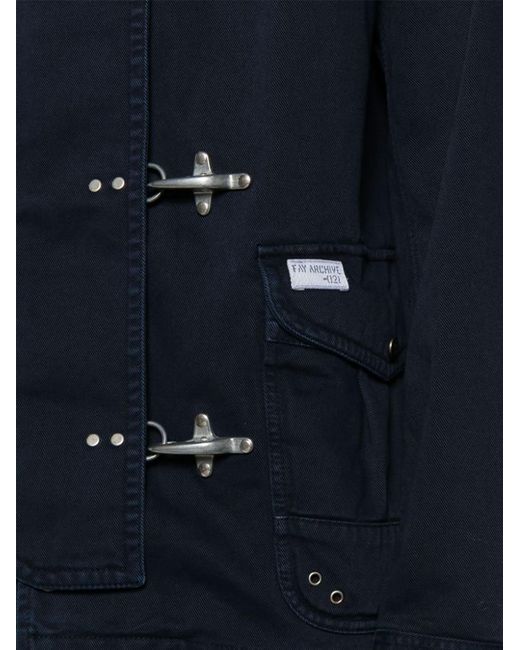 Fay Blue 4 Gancini Archive Cotton Jacket for men