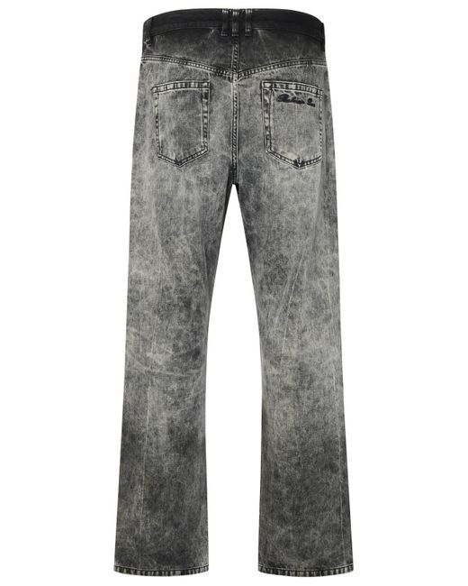 Balmain Gray Cotton Jeans for men