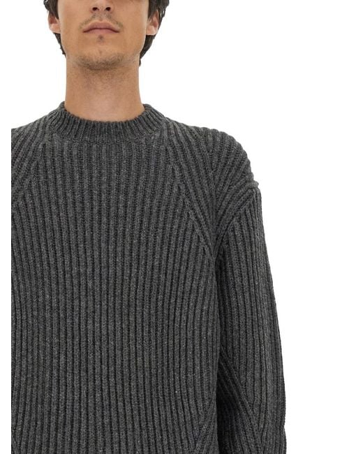 McQueen Gray Wool Jersey Jumpers for men