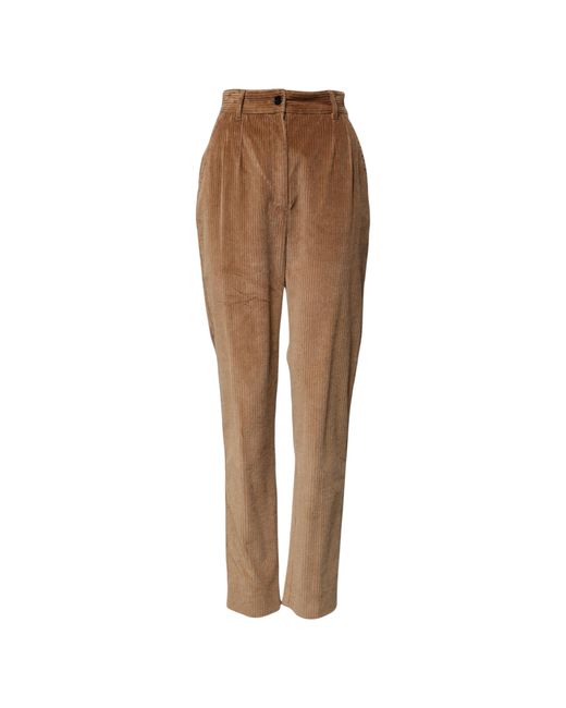 Dolce & Gabbana Brown Corduroy Pants