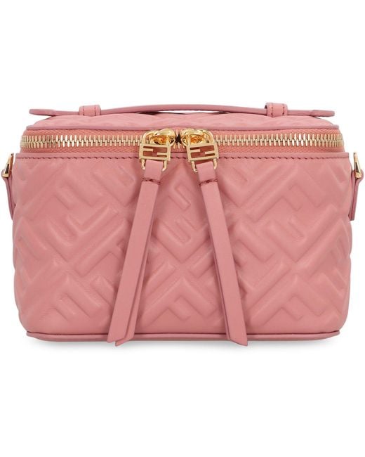 Fendi Pink Vanity Leather Mini Bag
