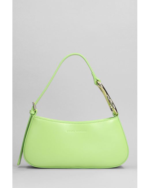 Chiara Ferragni Green Shoulder Bag