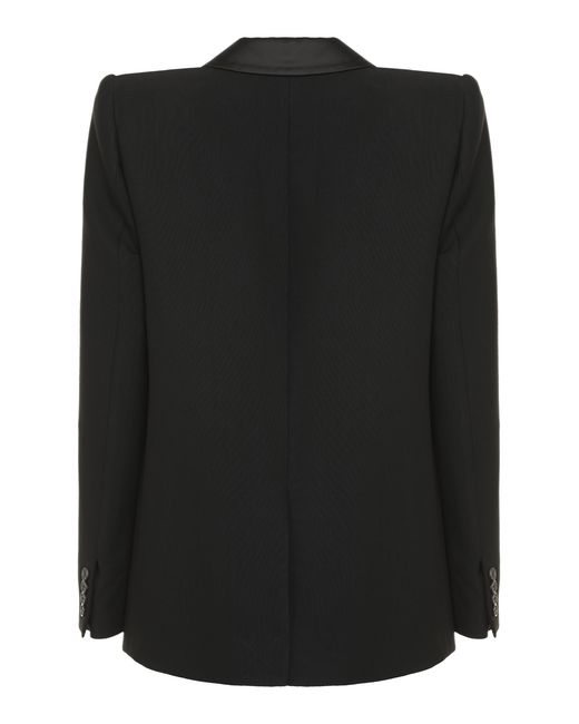 Khaite Black Helio Single-Breasted Jacket Viscose Blazers