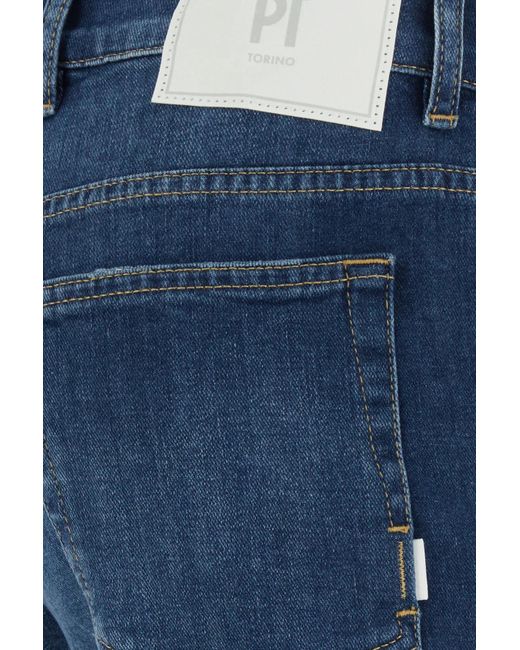 PT01 Blue Stretch Indie Jeans for men