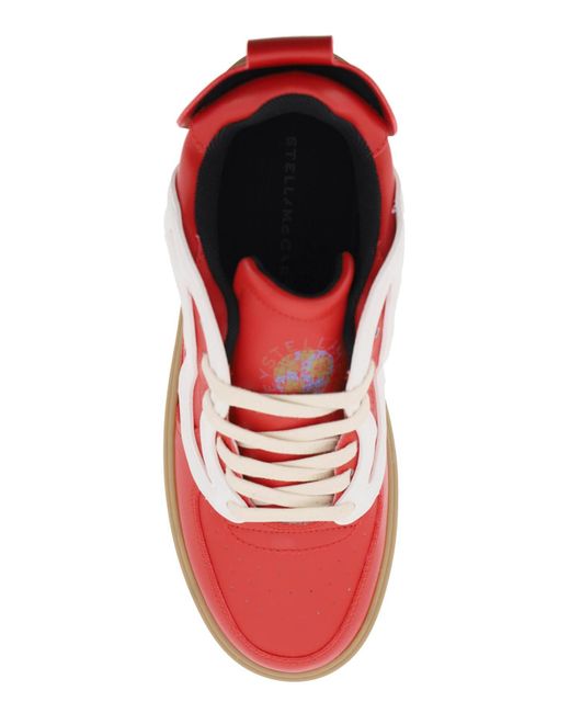 Stella McCartney Red S Wave Low Top Sneakers