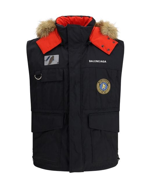Balenciaga Black Reversible Down Vest