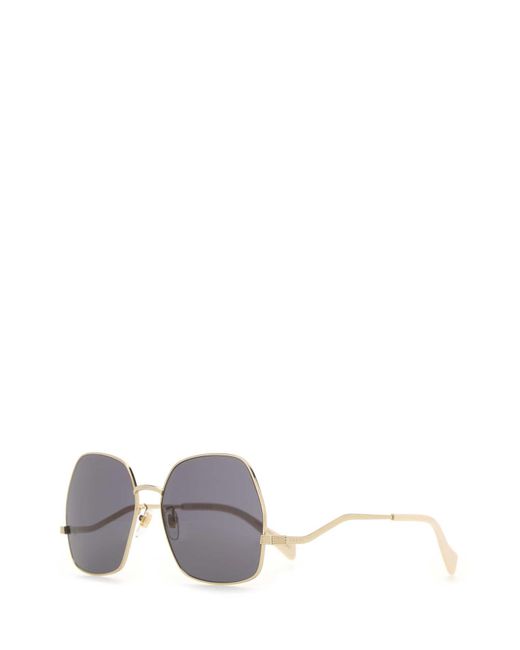 Gucci White Metal Sunglasses