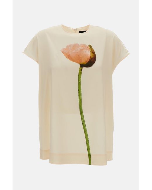 Simone Rocha Natural Poppy Motif Smock Top