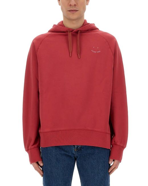 PS by Paul Smith Red Sweatshirt With Logo for men