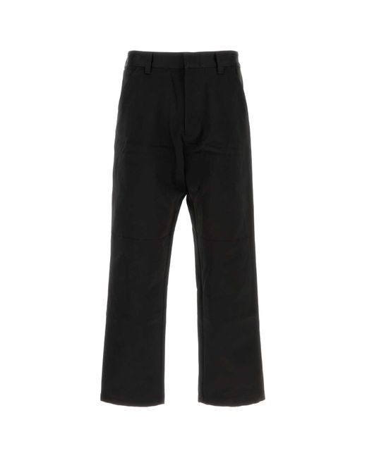 Prada Black Silk Blend Pant for men
