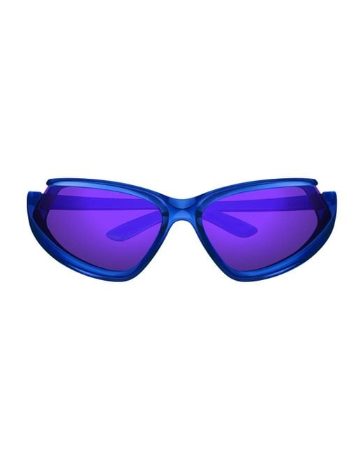 Balenciaga Purple Side Xpander Cat-eye Frame Sunglasses