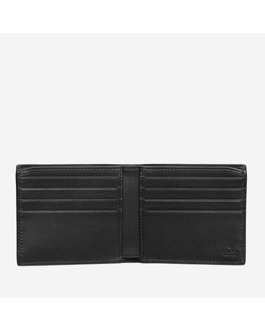 Gucci Black Gg Marmont Bi-Fold Wallet Leather & Cardholders for men