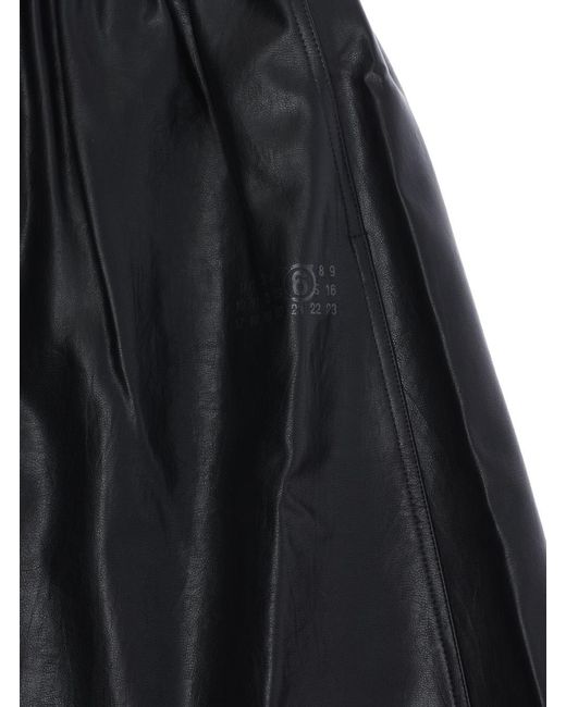MM6 by Maison Margiela Black Viscose Skirt