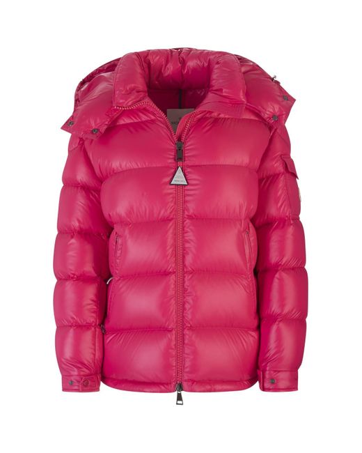 Moncler Synthetic Fuchsia Maire Short Down Jacket in Pink | Lyst