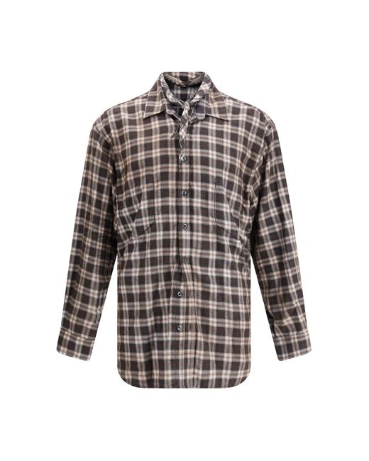 DSquared² Gray Butch Check Shirt for men