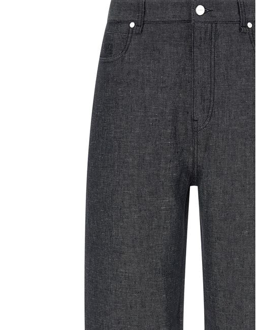 Fendi Gray Regular Jeans for men