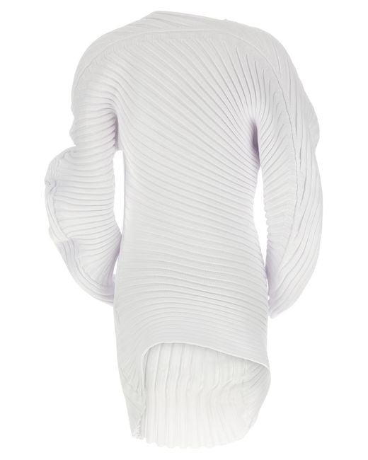Issey Miyake White Polyester Casual Dress