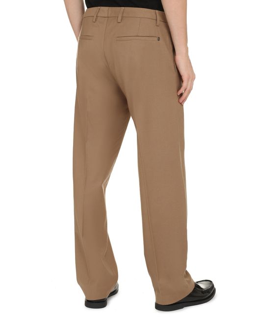 Dondup Natural Trousers Louis Virgin Wool Cotton Chinos for men