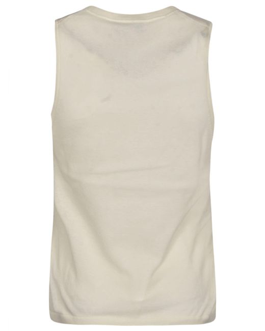 Vince White Fitted Tank Top