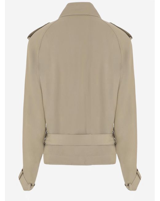 Frankie Shop Natural Trench Coat Viscose