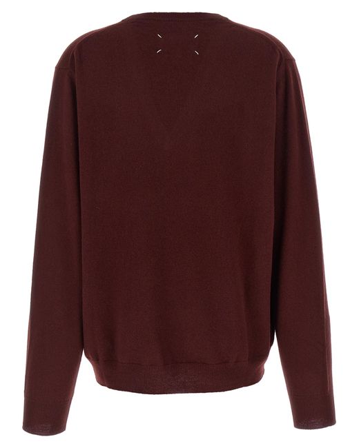 Maison Margiela Brown 'Four Stitches' Sweater
