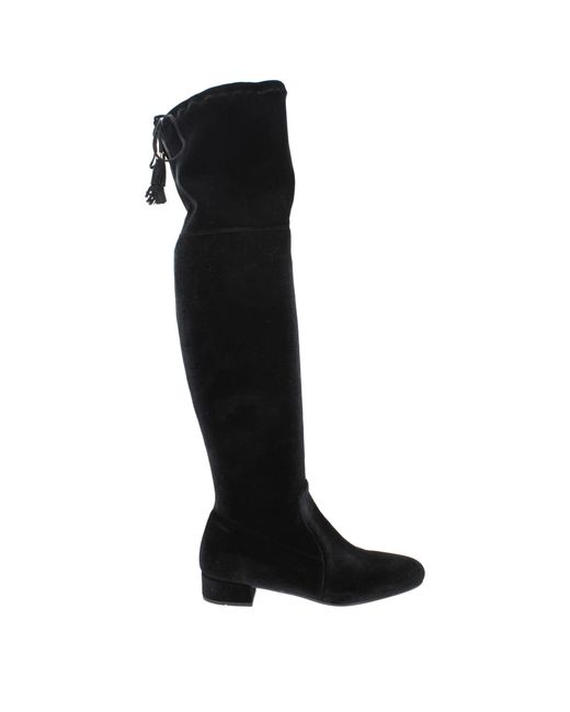 Prada Black Velvet Over The Knee