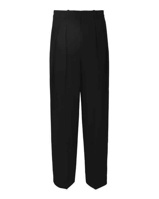 Theory Black Concealed Straight Trousers