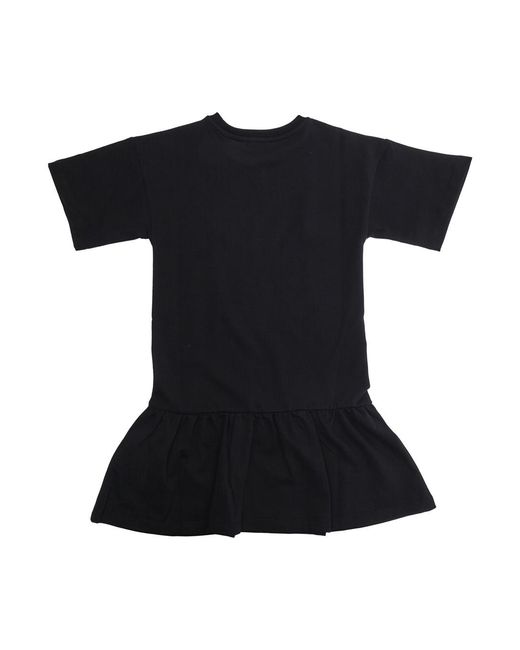 Moschino Black Dress Girls Cotton